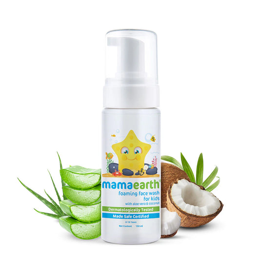 Mamaearth Foaming Baby Face Wash For Deeply Cleanses, Soothes Skin & Tear-Free Formula