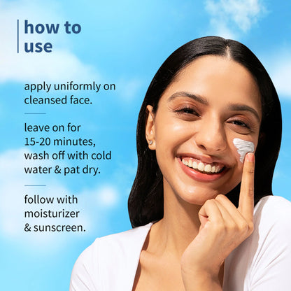 Plum Rice Water & 5% Niacinamide Cloud Whip Face Mask - 50 gm