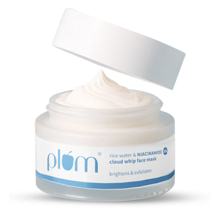 Plum Rice Water & 5% Niacinamide Cloud Whip Face Mask - 50 gm