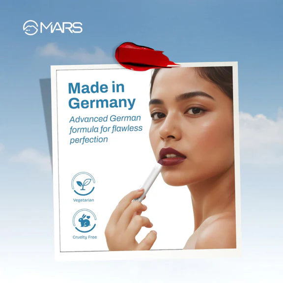 MARS Cosmetics Cloud Kiss Soft - Matte Lip Crayon - 18 Crimson Drift - 1.8 gm