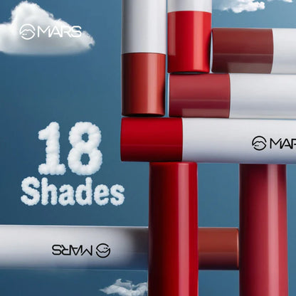 MARS Cosmetics Cloud Kiss Soft - Matte Lip Crayon - 18 Crimson Drift - 1.8 gm