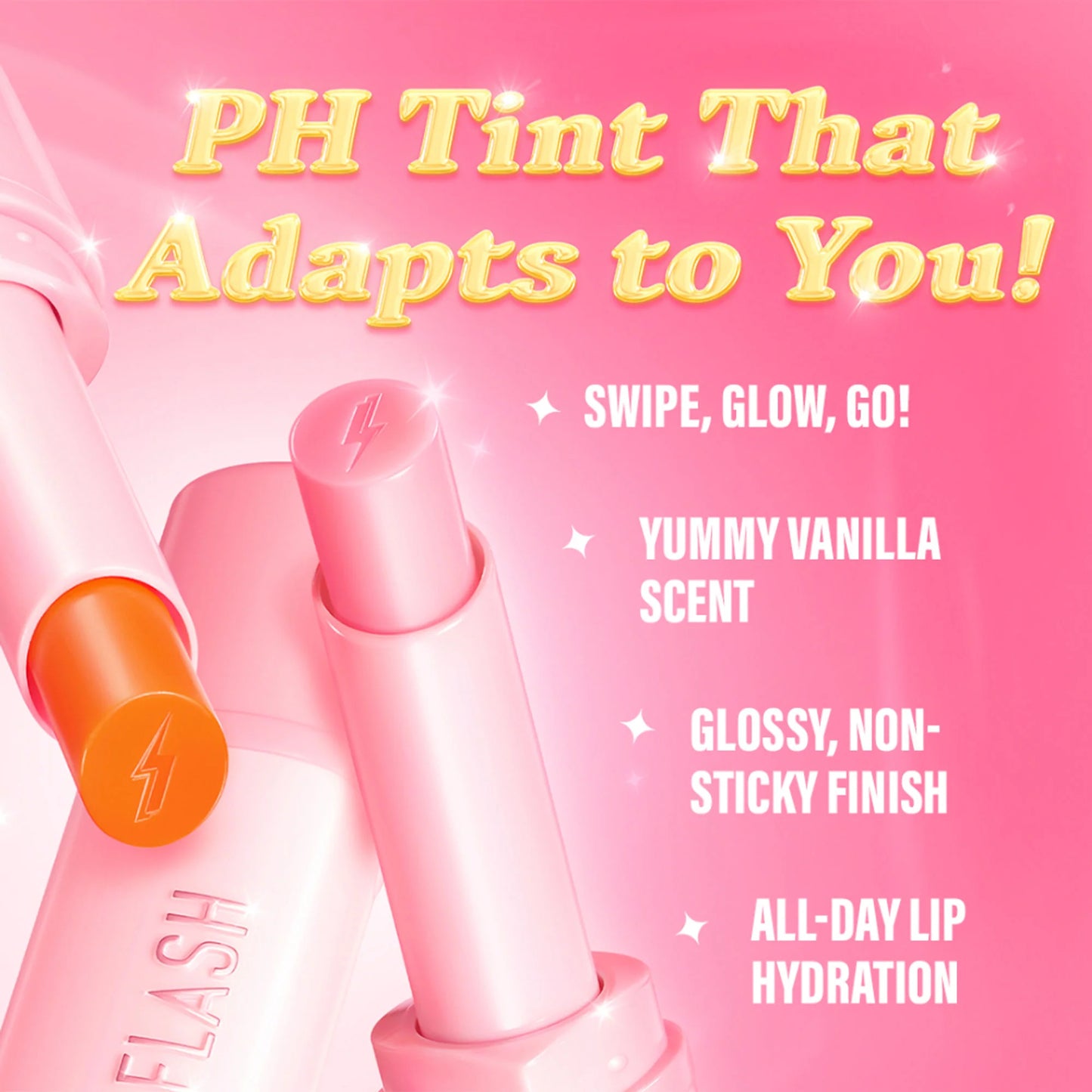 PINKFLASH Color Reviving Lip Balm - Or01 Sunset Orange - 2.8 gm