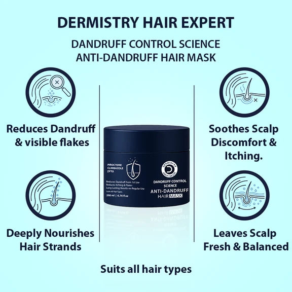 Dermistry Anti-Dandruff Control Hair Mask & Serum Combo - combo