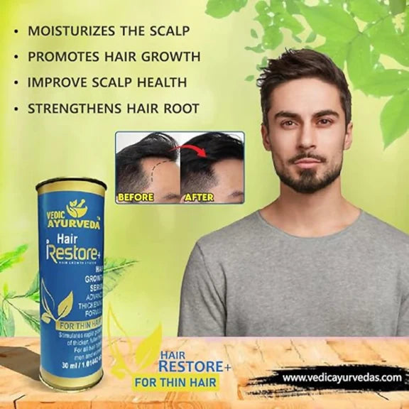 VedicAyurveda Hair Restore+ Serum Hair Growth Serum - 30 ml