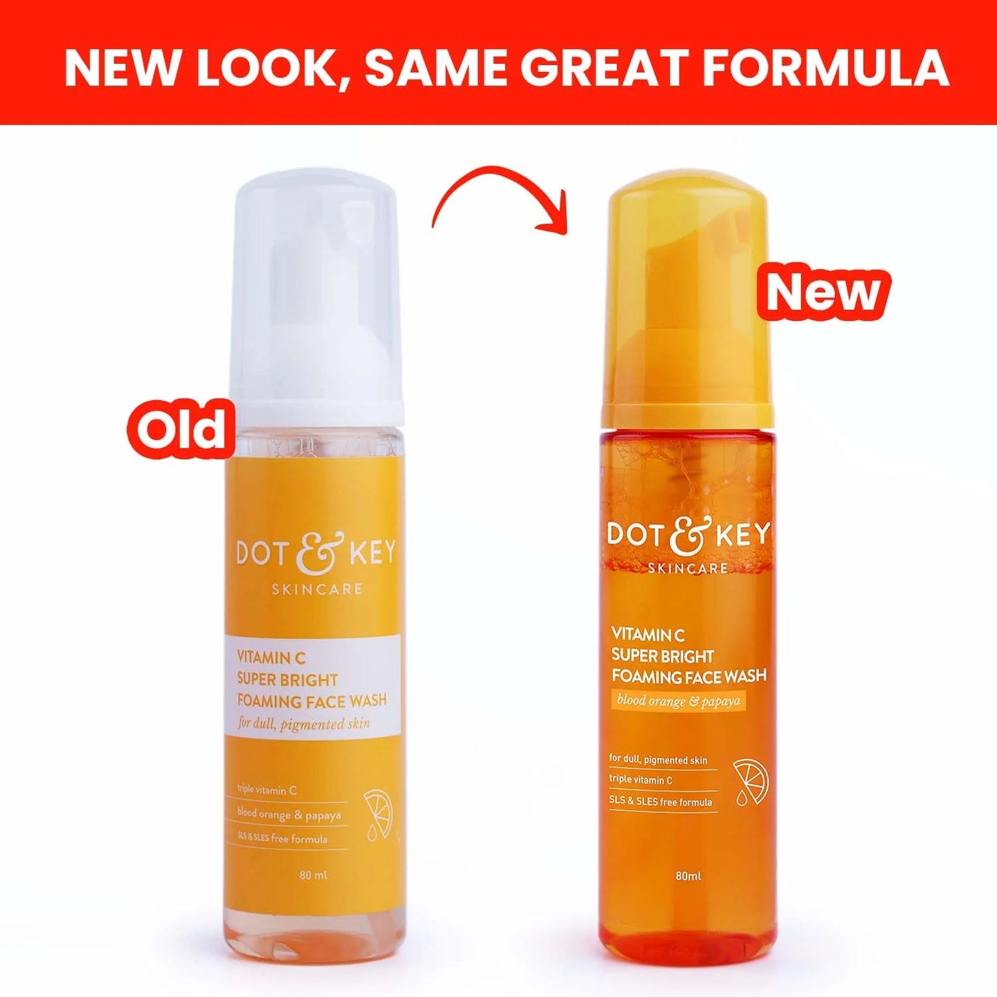 Dot & Key Vitamin C Super Bright Foaming Face Wash - 80 ml