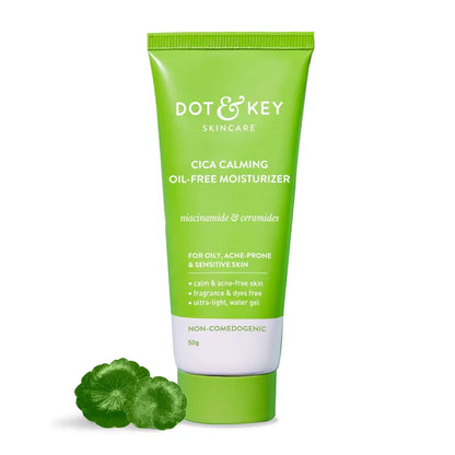 Dot & Key Cica + Niacinamide Oil Free Moisturizer For Acne Prone Skin - 50 gm