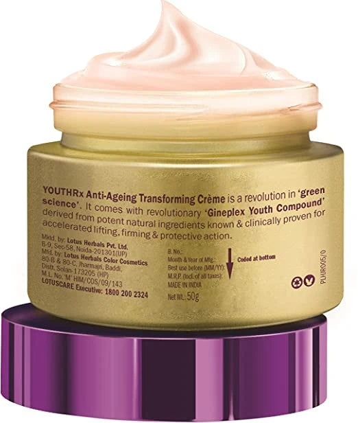 Lotus Herbals Youth Rx Anti-Aging Transforming Creme