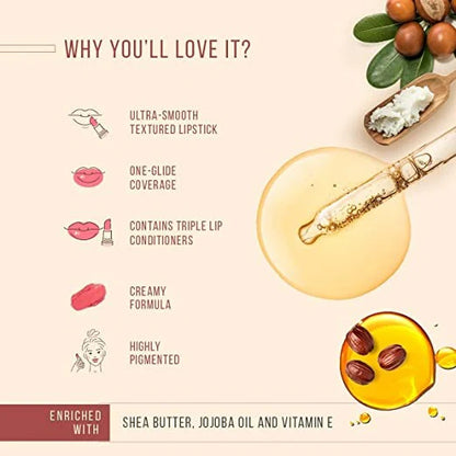 Lotus Make-Up Ecostay Butter Matte Lip Color - Nutty Brown
