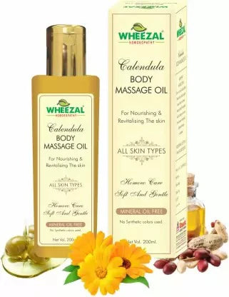 Wheezal Calendula Body Massage Oil