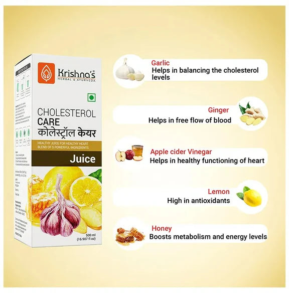 Krishna's Herbal & Ayurveda Cholesterol Care Juice - 500 ml