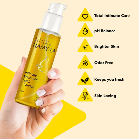 Namyaa Haldi Chandan Intimate Hygiene Wash - 100 ml