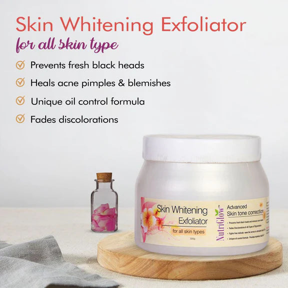 NutriGlow Skin Whitening Facial Exfoliator - 300 gm