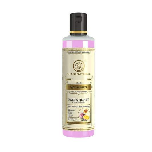 Khadi Natural Rose & Honey Herbal Moisturizer - 210 ml