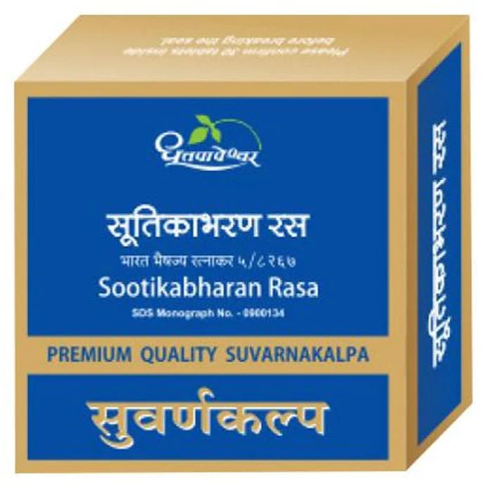 Dhootapapeshwar Sootikabharan Rasa Premium Quality Suvarnakalpa Tablets -10 tabs