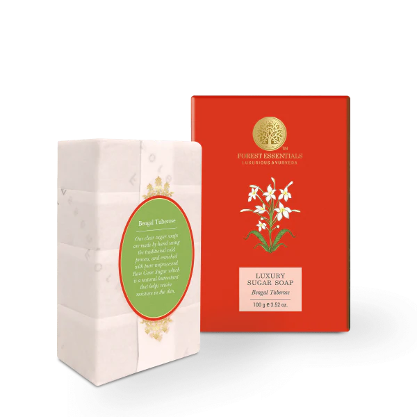 Forest Essentials Luxury Sugar Soap Bengal Tuberose