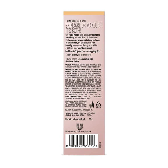 Lakme 9To5 Complexion Care Cream - Beige - 9 gm