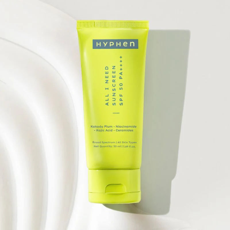 Hyphen By Kriti Sanon All I Need Sunscreen SPF 50 PA++++, UV Rays & Blue Light Protection & Moisturization - 30 ml