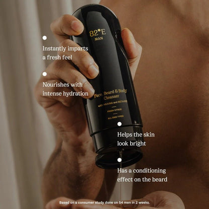 82??E By Deepika Padukone Face, Beard and Body Cleanser - Fresh Citrus