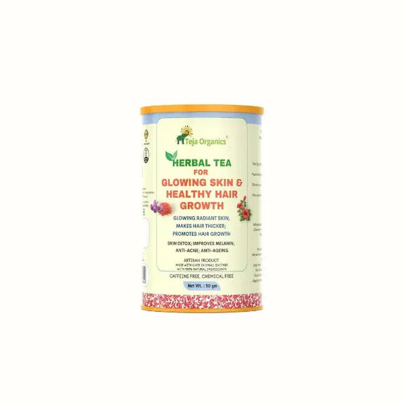 Teja Organics Skin Glow & Hair Growth Herbal Tea - 50 gm
