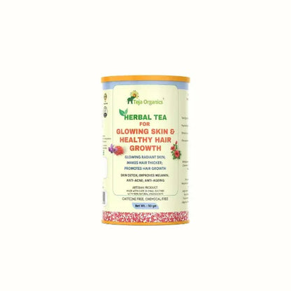 Teja Organics Skin Glow & Hair Growth Herbal Tea - 50 gm