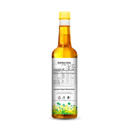 Nature Land Organics Mustard Oil Wood Cold Pressed - 1 L