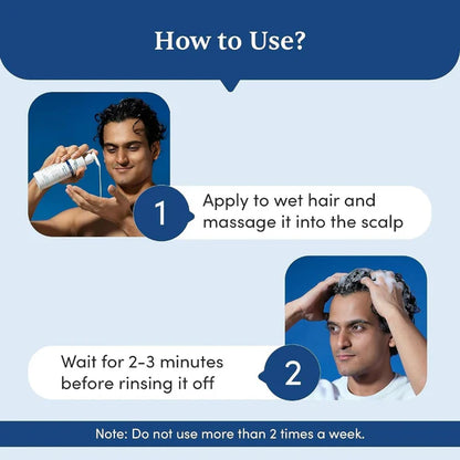 Man Matters 2% Ketoconazole Anti Dandruff Shampoo, Cruelty Free, Vegan, No Side Effects - 100 ml - Pack of 1