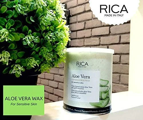 Rica Aloe Vera Liposoluable Hair Removal Wax Cream for Arms, Chest, Legs, Back, and Full Body - 800 ml