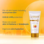 La Shield SPF 40+ and Pa+++ Sunscreen Gel - 50 gm