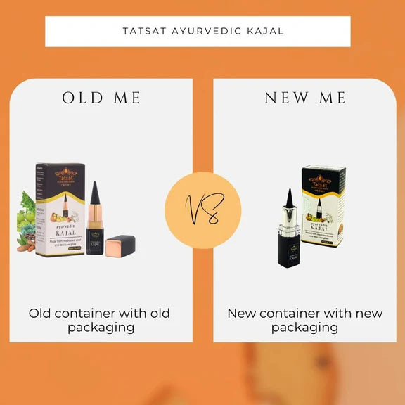 Tatsat 100% Natural Certified Ayurvedic Kajal With Pure Herbs - 2.5 gm