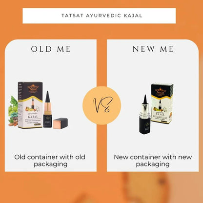 Tatsat 100% Natural Certified Ayurvedic Kajal With Pure Herbs - 2.5 gm