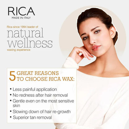 Rica Brazilian Wax with Avocado Butter, Natural & Stripless Wax - 800 ml