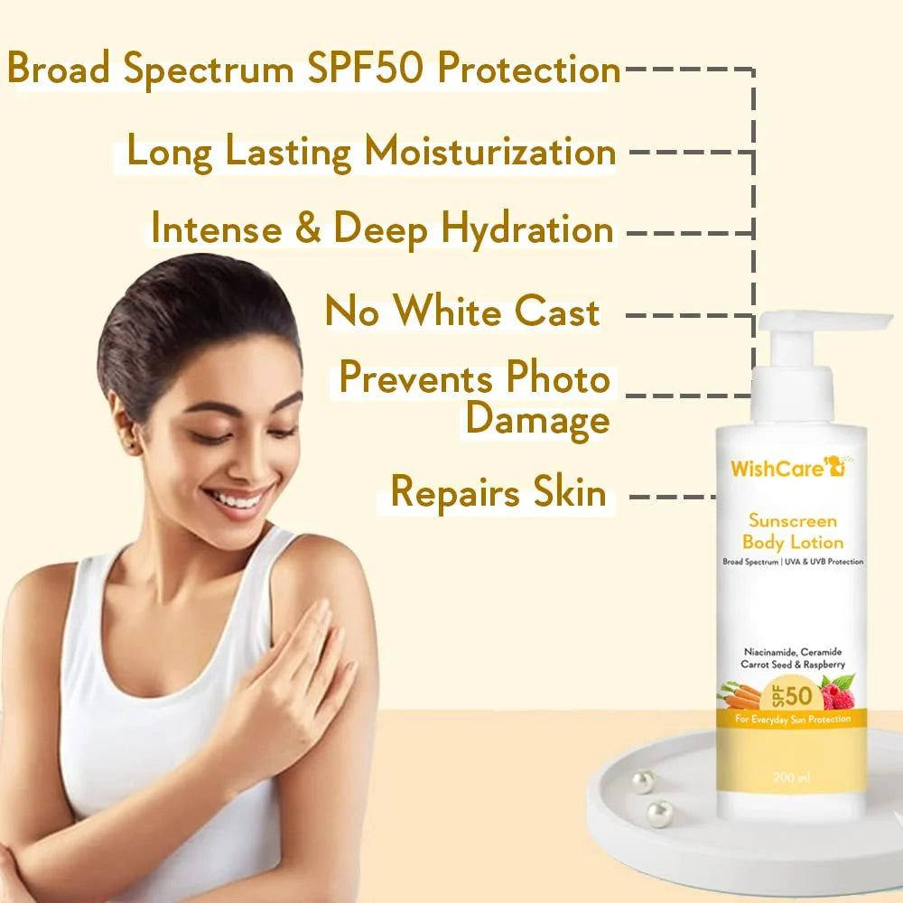 Wishcare Sunscreen Body Lotion SPF 50