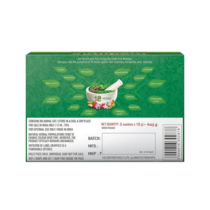 Medimix Ayurvedic Classic 18 Herbs Soap, 125 g (4 + 1 Offer Pack) - 625 gm