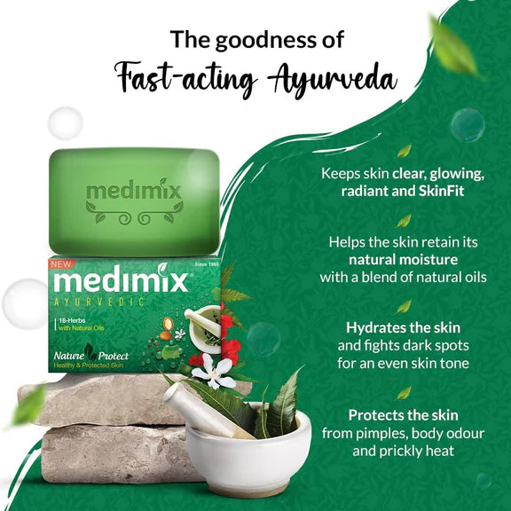Medimix Ayurvedic Classic 18 Herbs Soap, 125 g (4 + 1 Offer Pack) - 625 gm