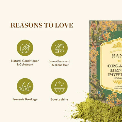Kama Ayurveda Organic Henna Powder 100gm - 100 gm