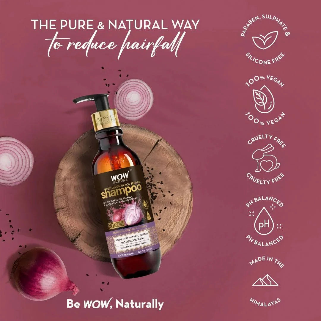 Wow Skin Science Onion Black Seed Oil Ultimate Hair Care Kit