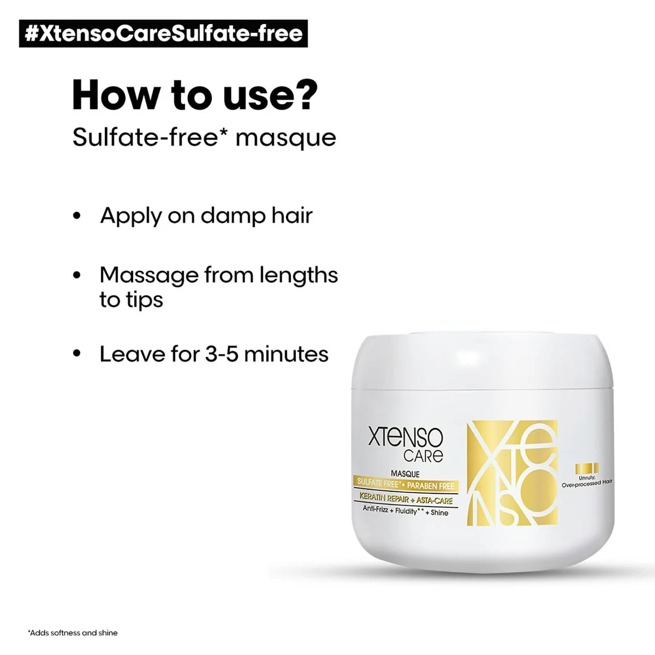 L'Oreal Paris X-Tenso Care Masque Sulfate Free -196 gm