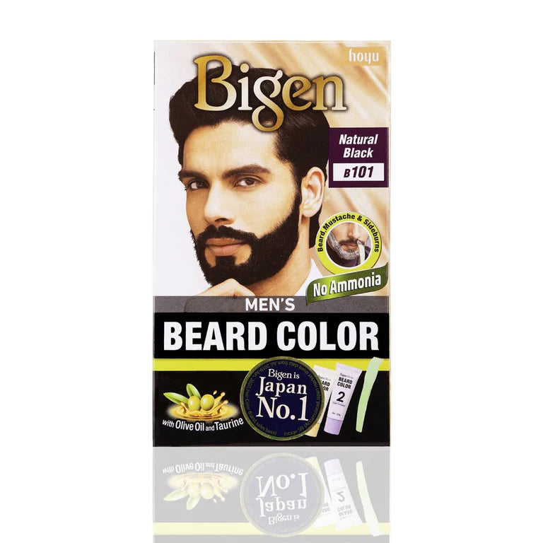 Bigen Mens Beard Colour Natural Black B101 - 40 gm