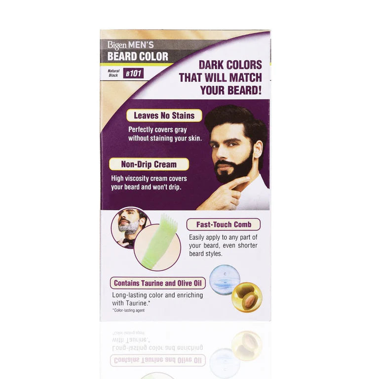 Bigen Mens Beard Colour Natural Black B101 - 40 gm