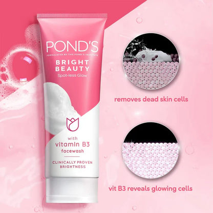 Ponds Bright Beauty Spot-less Glow Face Wash - 200 gm