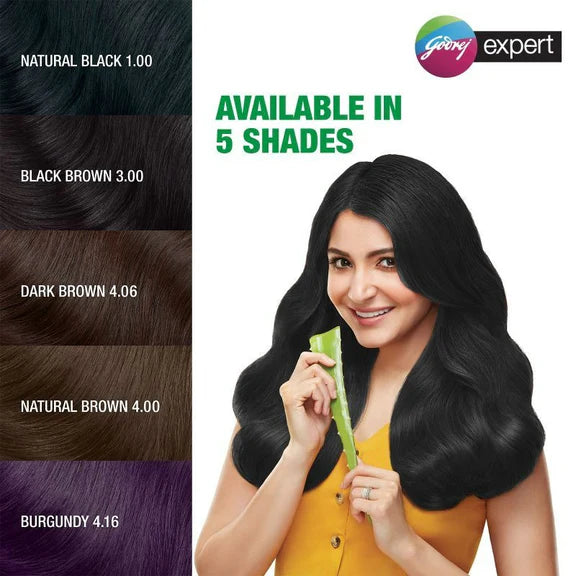 Godrej Expert Rich Creme Hair Natural Black Colour - Pack of 2