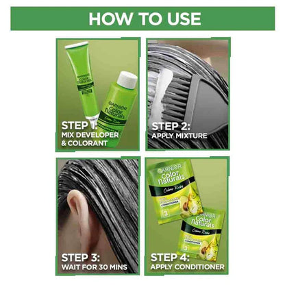 Garnier Color Naturals Ultra Hair Color - 7.3 Golden Brown - 55ml + 50gm