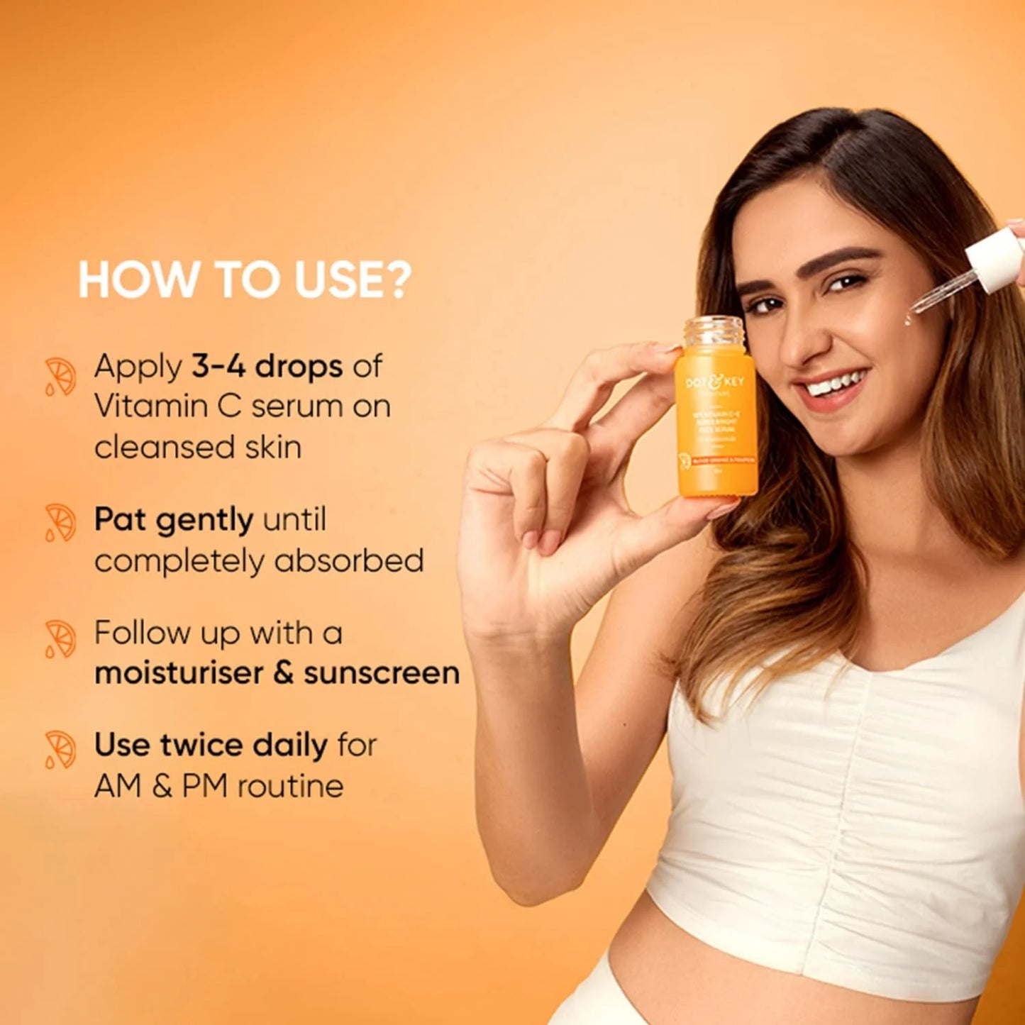Dot & Key 10% Vitamin C+E Super Bright Face Serum With 5% Niacinamide, Glows Skin - 30 ml