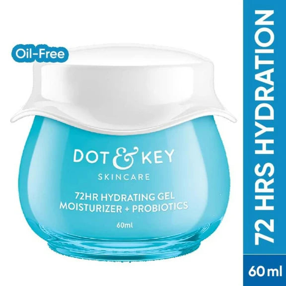Dot & Key 72 Hr Hydrating Probiotic Face Gel With With Hyaluronic Acid, Kombucha & Rice Water - 60 ml