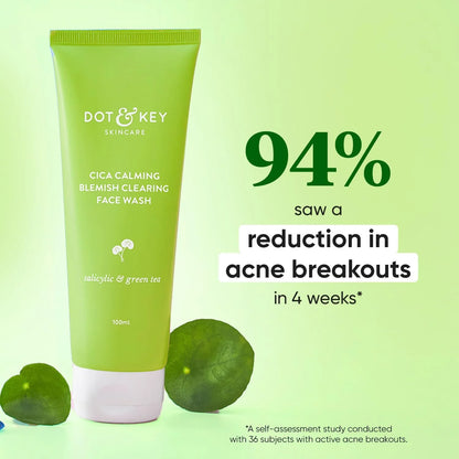 Dot & Key Cica Calming Blemish Clearing Face Wash - 100 ml