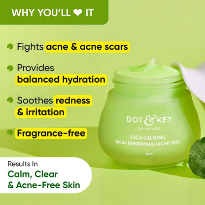 Dot & Key CICA Niacinamide Night Gel - 60 ml