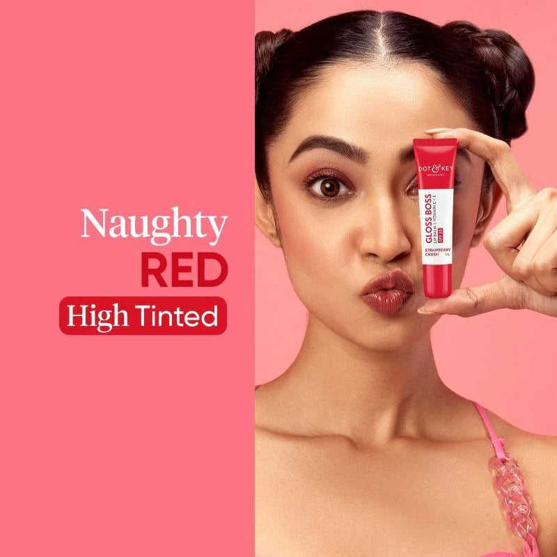 Dot & Key Gloss Boss Strawberry Red Lip Balm - 12 gm