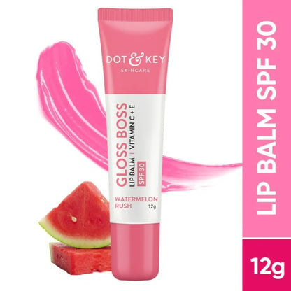 Dot & Key Gloss Boss Watermelon Rush Lip Balm - 12 gm