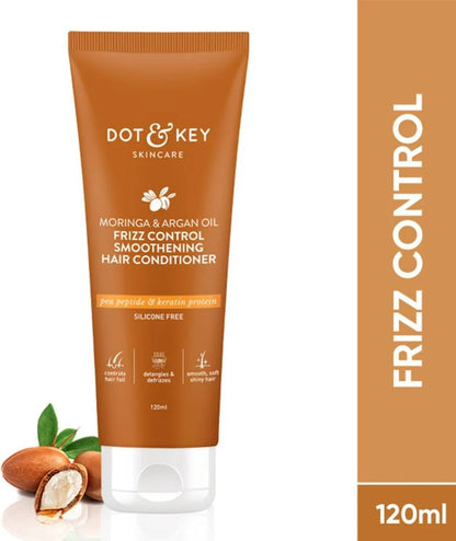 Dot & Key Moringa & Argan Oil Fizz Control Smoothening Hair Conditioner - 120 ml