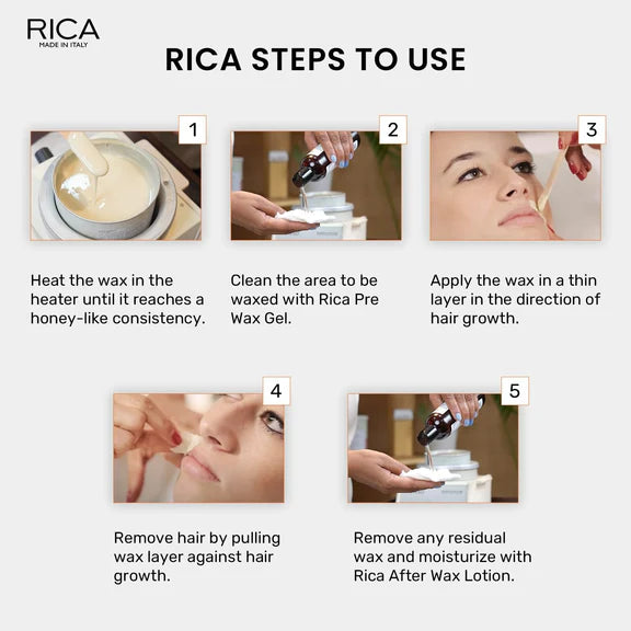 Rica Brazilian Wax with Avocado Butter, Natural & Stripless Wax - 800 ml